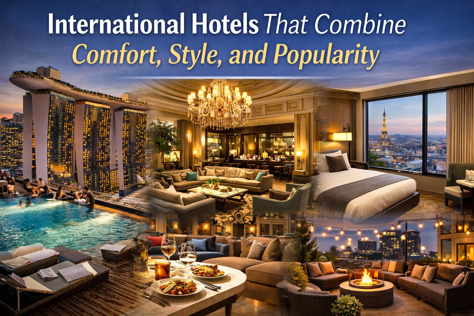 International Hotels That Combine Comfort, Style, and Popularity