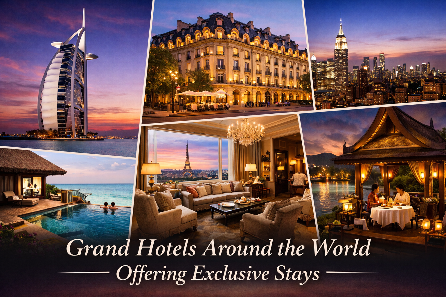 Grand Hotels Around the World Offering Exclusive Stays